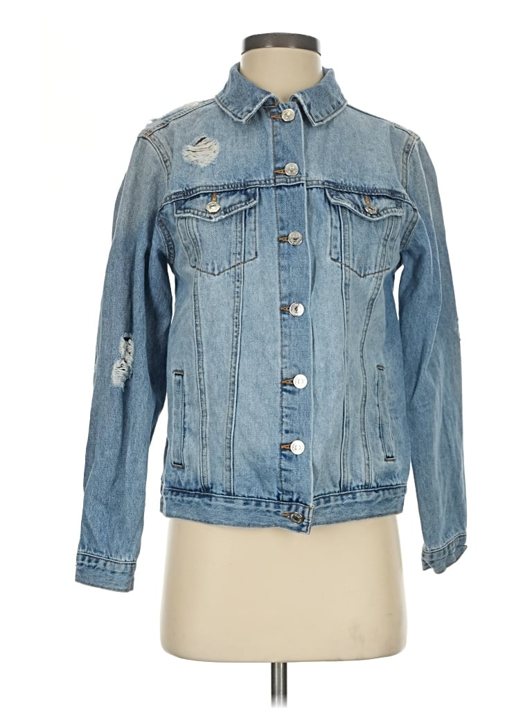 Pre-owned Forever 21 Denim Jacket In Blue