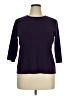Christopher & Banks 100% Cotton Purple Pullover Sweater Size 1X - photo 1