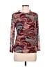 Eclair Burgundy 3/4 Sleeve Top Size M - photo 1