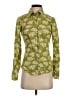 Boden Floral Green Long Sleeve Blouse Size 2 - photo 1