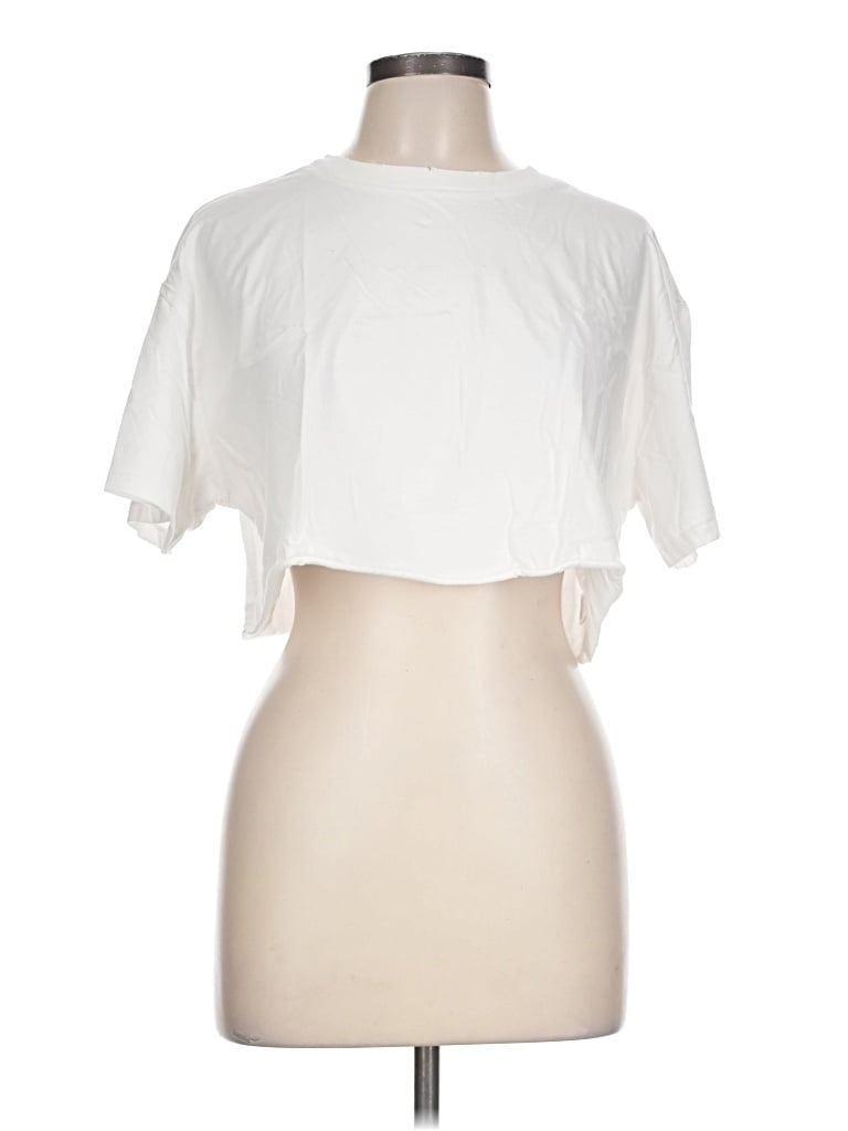 Pre-owned Elwood Short Sleeve T-shirt In Ivory