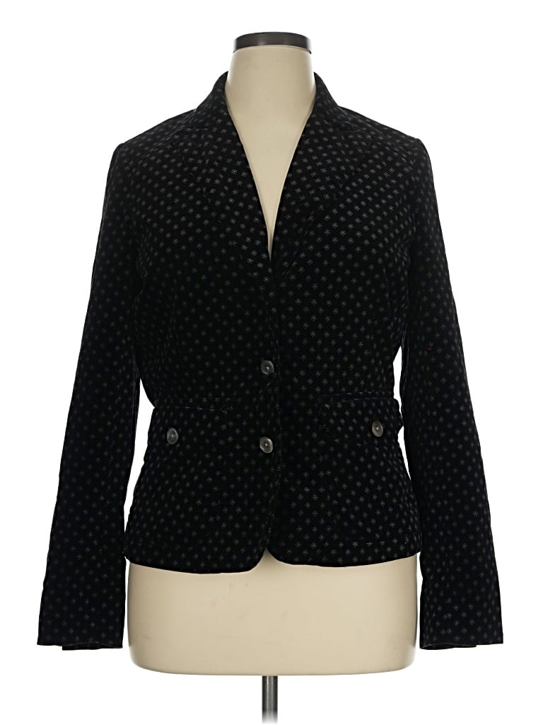 Pre-owned Eddie Bauer Blazer Jacket In Black