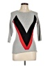 T Tahari Chevron-herringbone Gray Pullover Sweater Size L - photo 1