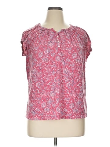 Chaps Short Sleeve Blouse (view 1)
