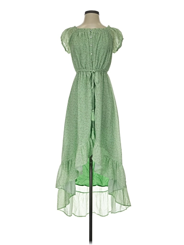 Pre-owned Peach Love Casual Dress In Green