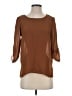Forever 21 100% Polyester Brown 3/4 Sleeve Top Size S - photo 1