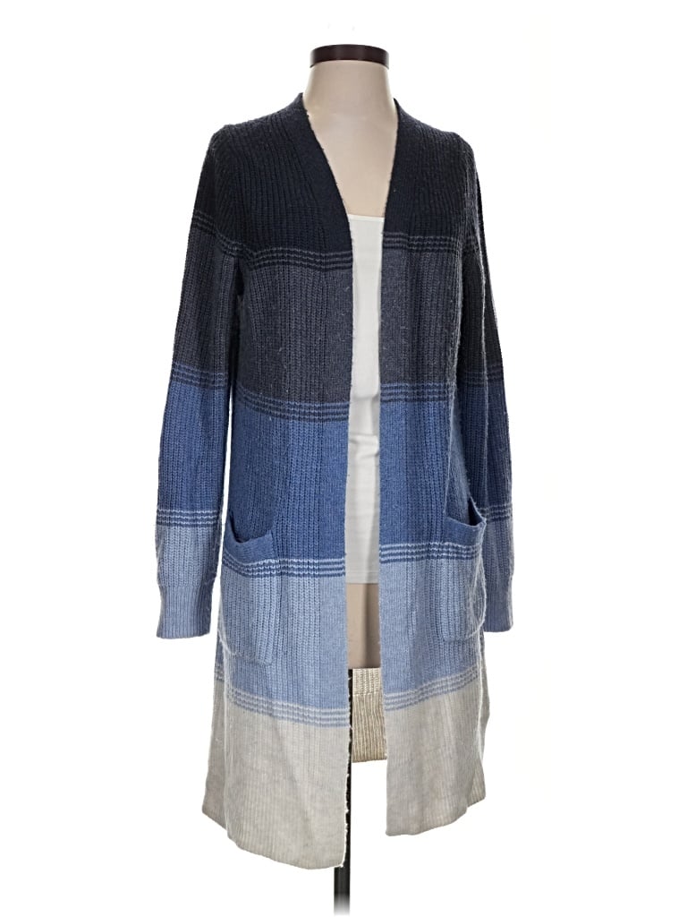 Pre-owned Marine Layer Cardigan Sweater In Blue