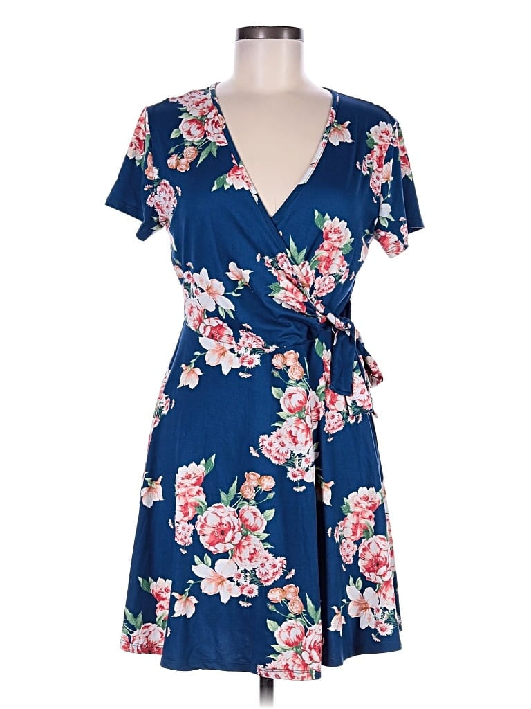 Pre-owned Alya Casual Dress In Blue