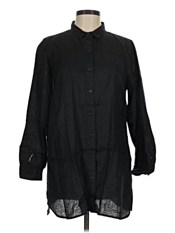 Garnet Hill 3/4 Sleeve Button-Down Shirt (view 1)