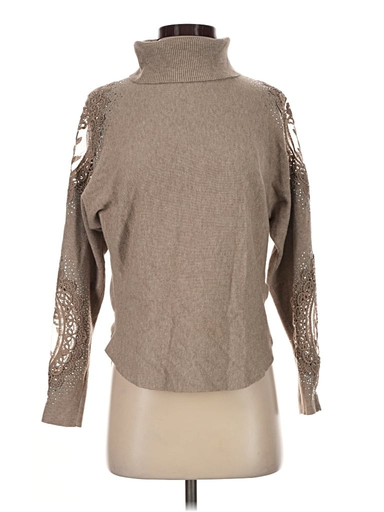 Pre-owned Liv Long Sleeve Turtleneck In Brown