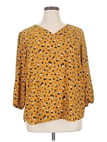 Collective Concepts 3/4 Sleeve Blouse (view 1)
