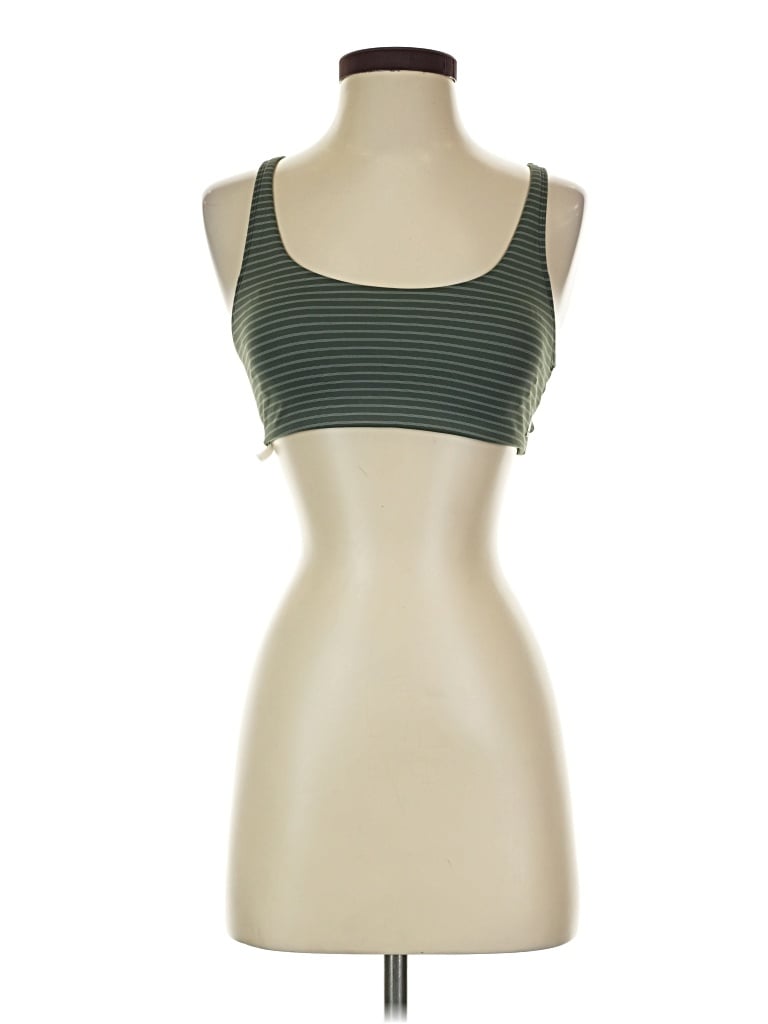 Pre-owned Vuori Tank Top Green Strapless Neckline Tops