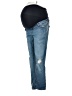Zara Basic 100% Polyester Stars Blue Jeans Size 4 - photo 1