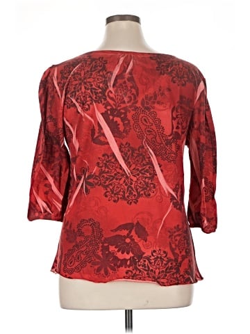 Jane Ashley 3/4 Sleeve Blouse (view 2)