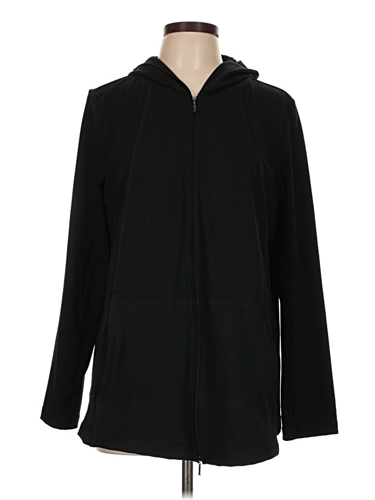 Pre-owned Purejill Zip Up Hoodie In Black
