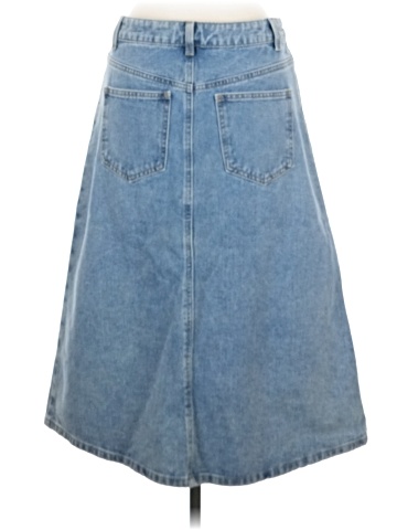 Listicle Denim Skirt (view 2)