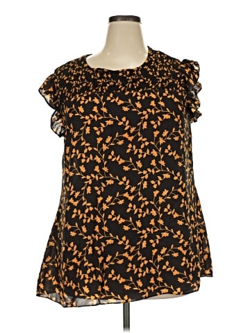 City Chic Short Sleeve Blouse (view 1)