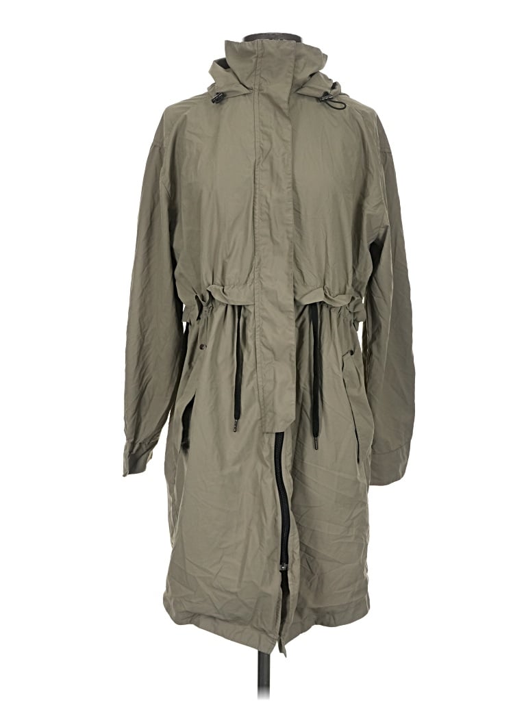 Pre-owned Everlane Trenchcoat In Green