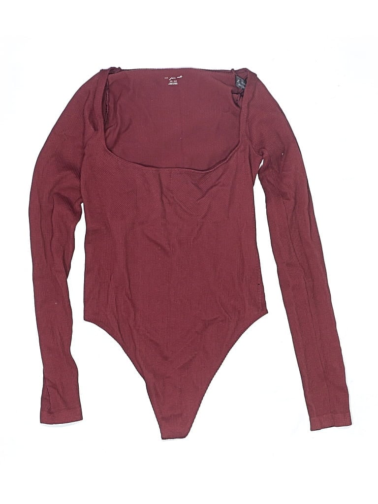 Pre-owned Out From Under Bodysuit In Burgundy