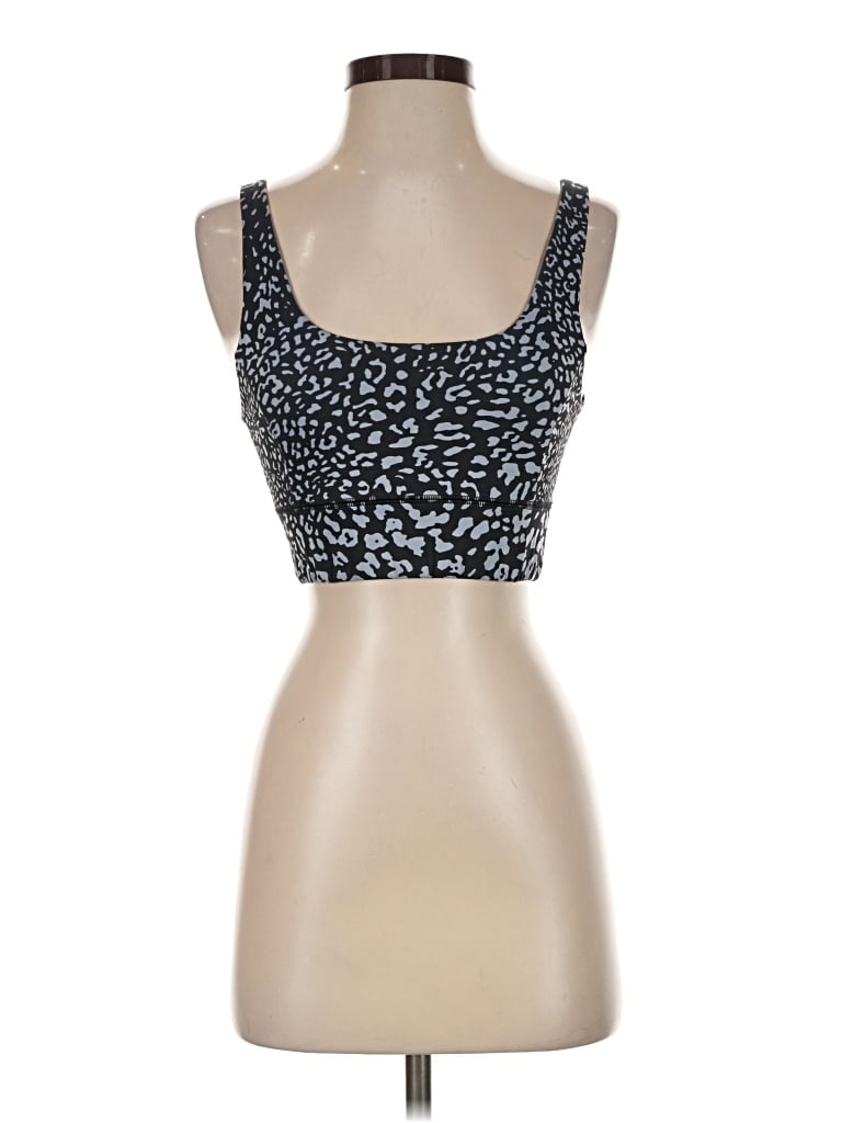 Pre-owned Ivl Collective Tank Top Silver Strapless Neckline Tops