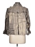 Alfani Metallic Silver Trenchcoat Size L - photo 2