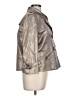 Alfani Metallic Silver Trenchcoat Size L - photo 4