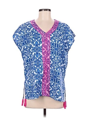 Caribbean Joe Short Sleeve Blouse (view 1)