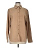 Basic Editions Solid Tan Long Sleeve Blouse Size M - photo 1