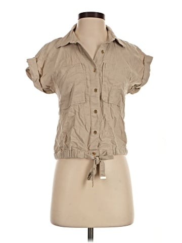 MICHAEL Michael Kors Short Sleeve Blouse (view 1)