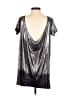 Free People Metallic Silver Sleeveless Top Size S - photo 2