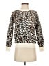 T Tahari Animal Print Ivory Pullover Sweater Size XXS - photo 1