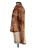 B Sharp 100% Polyester Animal Print Brown Long Sleeve Blouse Size S - photo 5