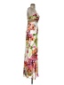 Cache 100% Polyester Tropical Ivory Cocktail Dress Size 0 - photo 4