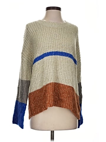 Hem & Thread Pullover Sweater (view 1)
