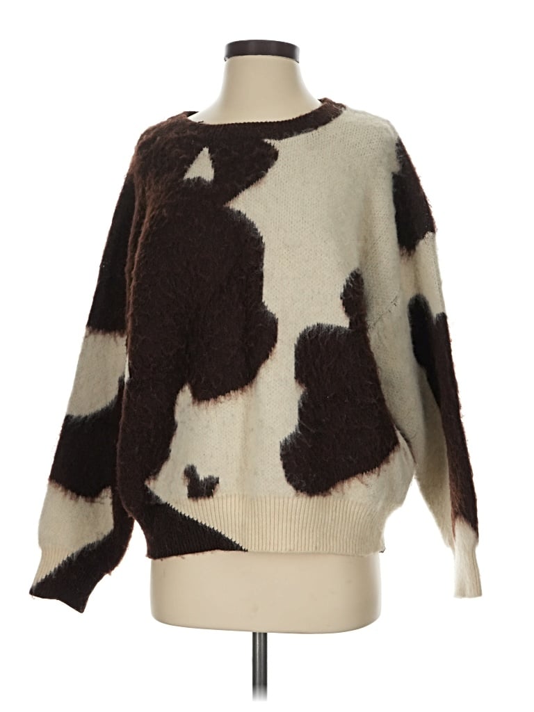 Pre-owned Cider Pullover Sweater In Brown