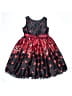 Youngland 100% Polyester Hearts Red Black Dress Size 6 - photo 2