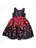 Youngland 100% Polyester Hearts Red Black Dress Size 6 - photo 1