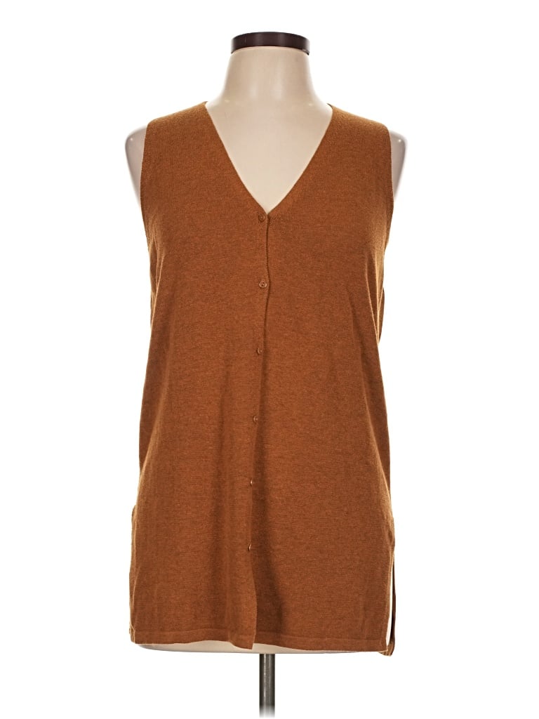 Pre-owned Mng Sweater Vest In Brown