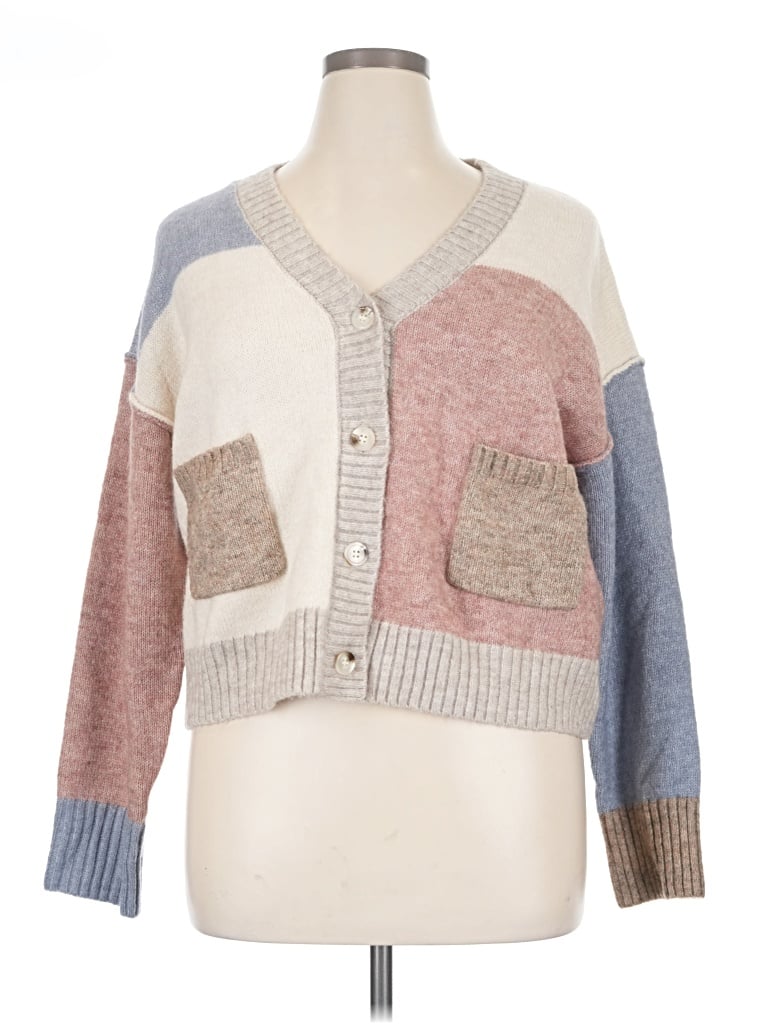 Pre-owned Lush Cardigan Sweater In Pink