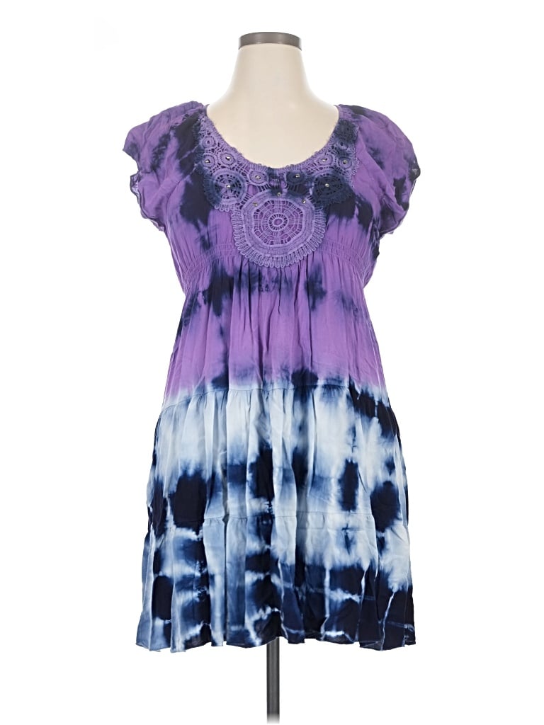 Pre-owned One World Casual Dress In Purple
