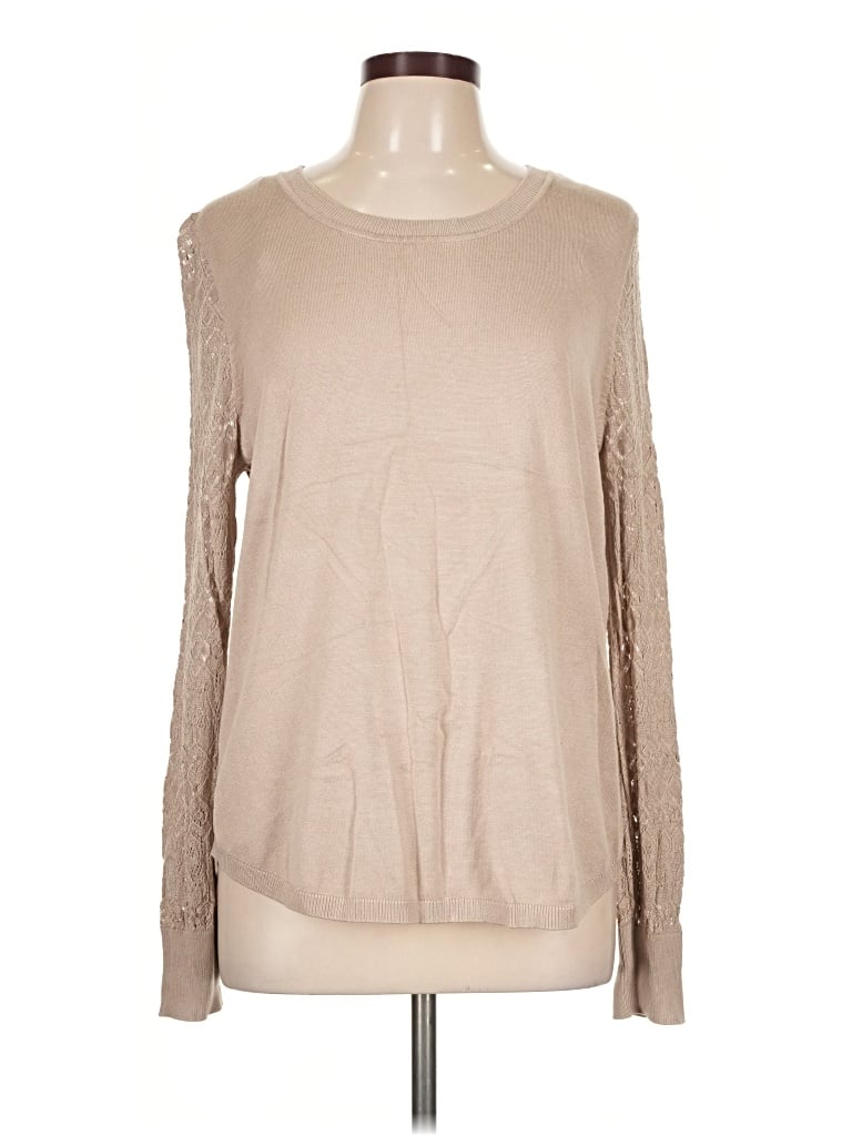 Pre-owned Lety & Me Pullover Sweater In Tan