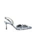 Manolo Blahnik Animal Print Silver Heels Size EU 34 - photo 1