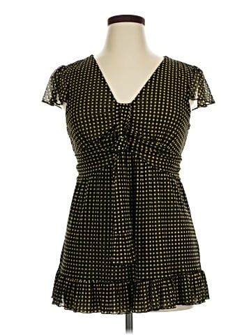 INC International Concepts Short Sleeve Blouse (view 1)