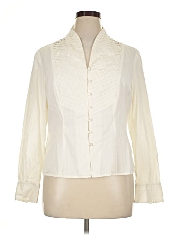 Jones New York Signature Long Sleeve Blouse (view 1)