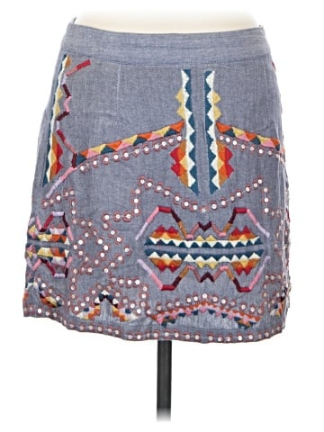 Antik Batik Denim Skirt (view 1)