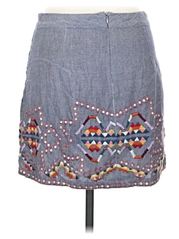 Antik Batik Denim Skirt (view 2)