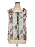 Liz Claiborne 100% Polyester Silver Sleeveless Blouse Size XL Petite - photo 1