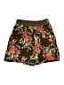 A.K.F. 100% Rayon Floral Brown Shorts Size L - photo 1