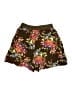 A.K.F. 100% Rayon Floral Brown Shorts Size L - photo 2
