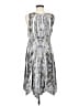 One World Graphic Gray Casual Dress Size M - photo 2